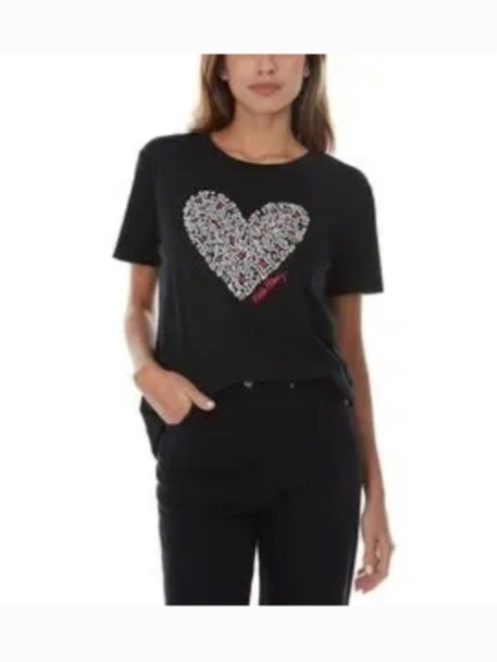 XXL Keith Haring black tee heart logo - Picture 4 of 5